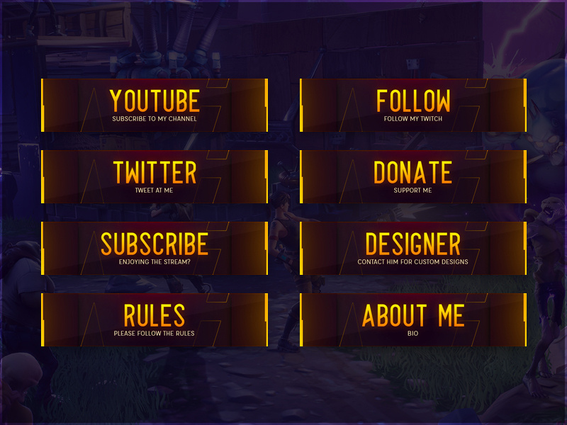 Livestream Twitch Panels V3 By Chethan Kvs On Dribbble