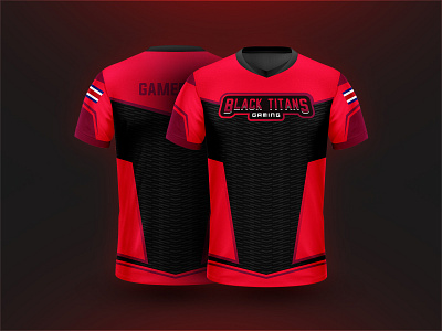 eSports Jersey Design - Black Titans Gaming by Chethan KVS on Dribbble