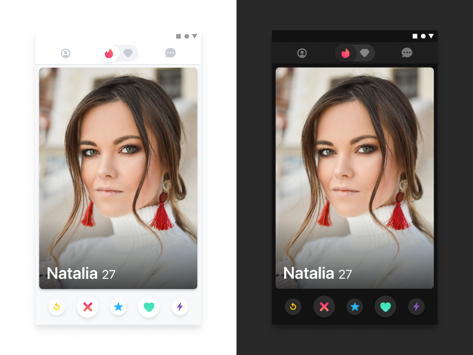 Tinder - The Ultimate Guide to Designing Dark Theme.
