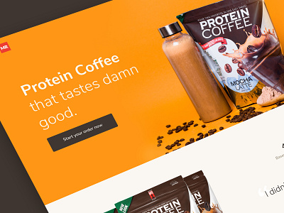 Ecommerce Website Redesign beverage bottle label business checkout coffee drink ecommerce ecommerce app ecommerce design ecommerce shop hero hero banner label nutrition packet pricing protien redesign website website design