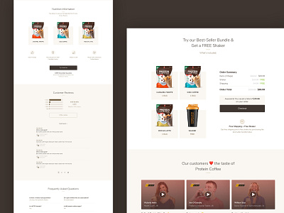 Protein Coffee - Ecommerce Website