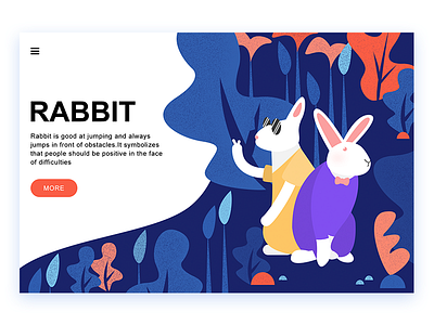 Rubbits design ui web