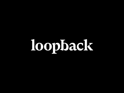 loopback wordmark branding identity lettering logo logotype loopback script type typography wordmark