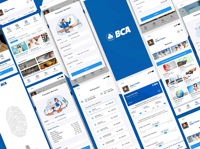 Redesign BCA Mobile Project app design application blue mobile app mobile design mobile ui redesign ui uiux