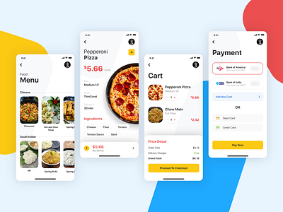 Restaurant App cart dish details payment restaurant