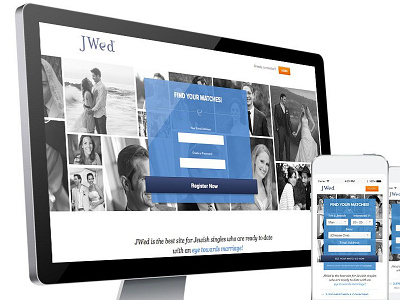 Jwed New Homepage Responsive Design blue dating design jewish jwed