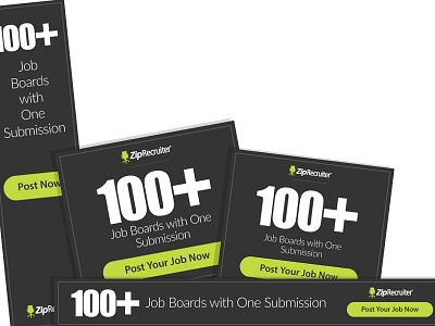 Job Board Flat Banners 100 banners boards flat job one post submission ziprecruiter