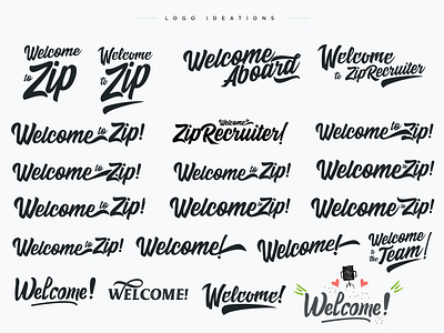 Welcome To Zip! A logo explorations