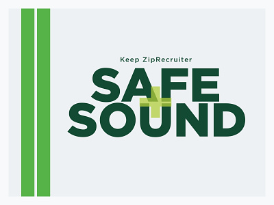 Safe & Sound logo branding design graphic design green hotline logo plus poster safe sound ziprecruiter