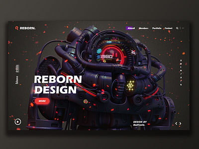 Reborn-design team landingpage mainpage team ui web webdesign webpage website
