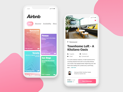 Airbnb-app app augmented reality card career feeds ios minimalist post scroll ui user experience ux