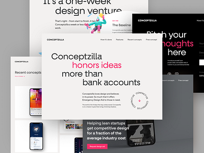 Conceptzilla Website Design