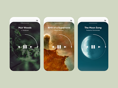 de:clutter (continued) app app design branding concept meditation music player player ui