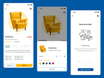 IKEA - Product Detail Page barcode cart ecommerce help ikea ios product design product detail page shopping ui ux