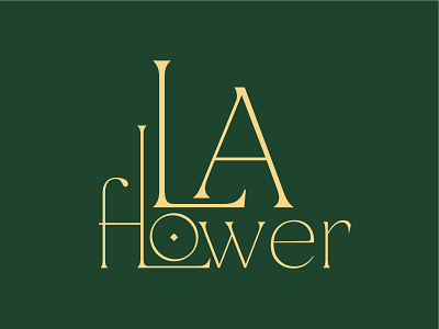 La Flower branding design logo