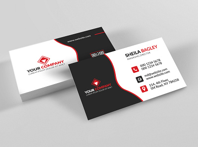 Simple Minimal Professional Business Cards template abstract business card creative design graphic layout print template vector