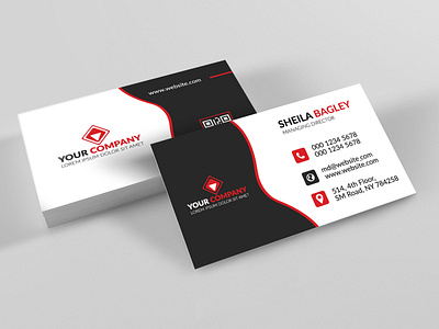 Simple Minimal Professional Business Cards template