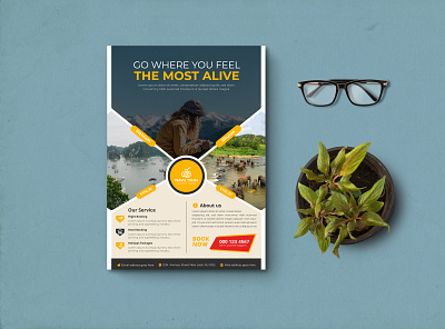 Travel and tourism agency flyer | Travel Agency Corporate Flyer annual background book booklet brochure business corporate cover design flyer layout leaflet magazine marketing page poster presentation print template vector