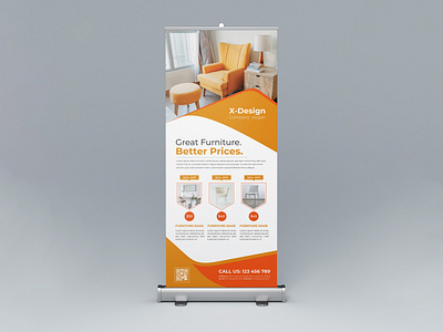 Furniture Roll Up Banner Design Template By Vector River On Dribbble