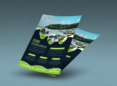 Travel Agency Flyer Template. Travel Agency Advertising Samples abstract background banner booklet brochure business corporate cover creative design flyer magazine marketing poster presentation print promotion template travel vector