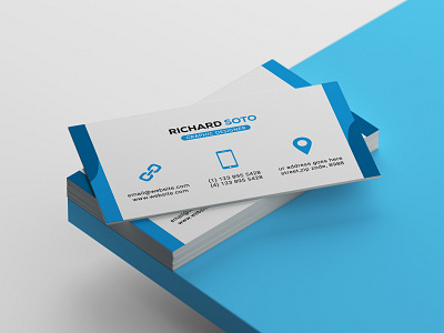 Minimalist Corporate Business Card Design Template