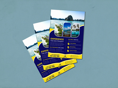 Travel agency flyer template, Holiday flyer