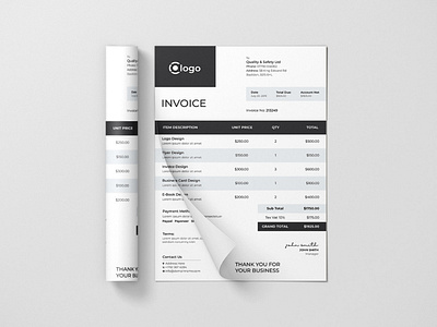 Creative And Modern Business Invoice Template