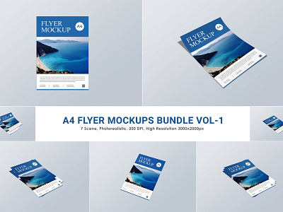 A4 Flyer / Poster / Letterhead / Branding Mock-ups Bundle Vol-1 a4 paper mockup backgrounds blanks booklets brochures businesses cards designs documents empties flyers invoice mockup letterhead mockup mockups papers presentations templates us a4 paper mockup whites