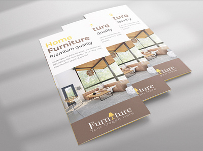 Interior Furniture Trifold Brochure seat
