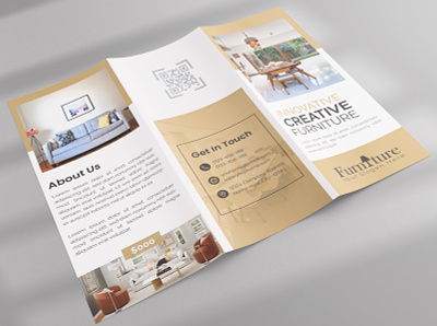 Furniture Trifold Brochure Layout seat
