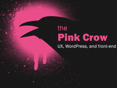 Caw crow logo pink redesign the pink crow