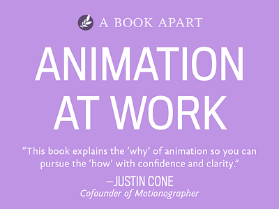 Animation at Work, A Book Apart