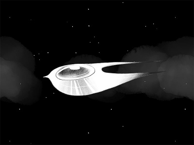 Spaceship/Web Animations API demo illustration interactive space spaceship stars waapi web animations api