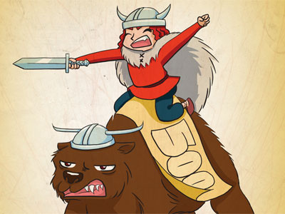 Adzerk's Bear Rider, Vector adzerk anime bear manga vector viking