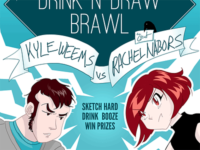 CSS Dev Conf: Get Ready to Rumble css dev conf css dev conference drink and draw poster