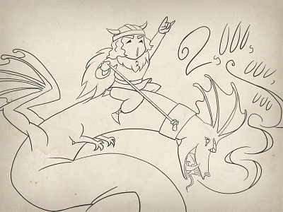 Dragon-Riding Viking