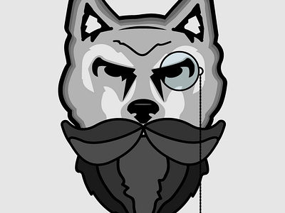 Wolf branding illustration vector vector art