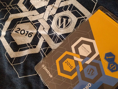 WordCamp Tampa 2016 branding design flat logo