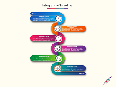 Infographic Timeline Template Design