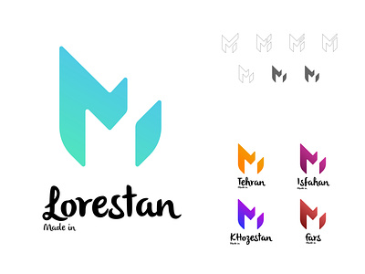 Made in Lorestan Logo app brand design branding identity interaction logo logo design logodesign logos logotype m logo made in mark mi logo minimal minimalist typography vector