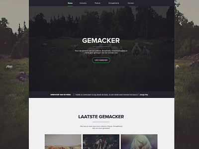 Gemacker.nl Redesign design flat header preview redesign ui ux website