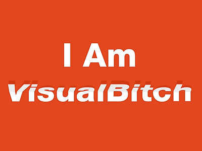 VisualBitch logo brand flat logo visual