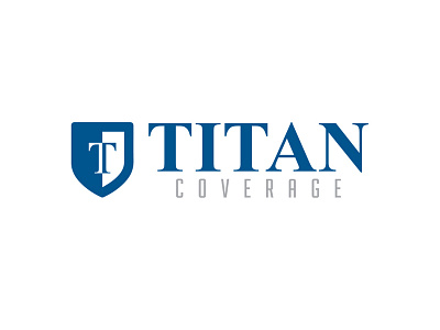 Titan Coverage Logo branding business logo cheap logo design clever logo company logo insurance insurance logo logo logo designer minimal logo minimalism typography