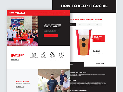 Keep It Social - Web Design design ui ux web website