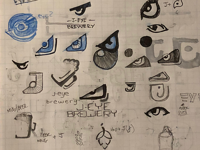 Logo sketches and explorations