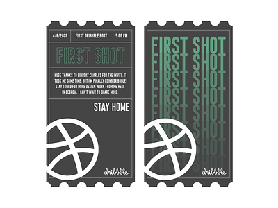 First Shot design sports sports design sports media ticket tickets typography