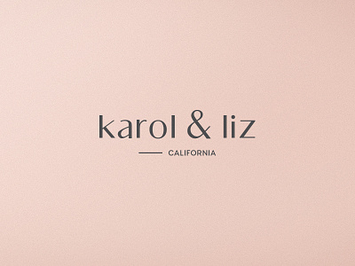 karol & liz wordmark branding christian creative fashion graphic identity logotype mexico modest tijuana type woman
