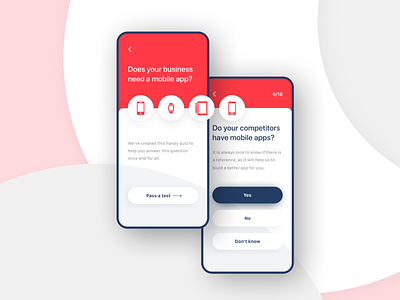 Do you need the app? Survey Page app design iphone x mobile red survey ui ux web