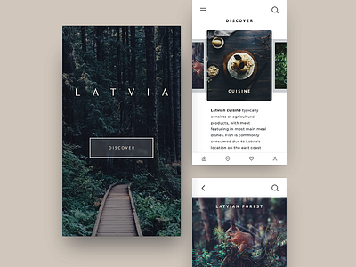 Design concept for a mobile app