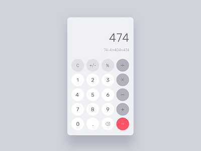 Daily UI #004 Calculator